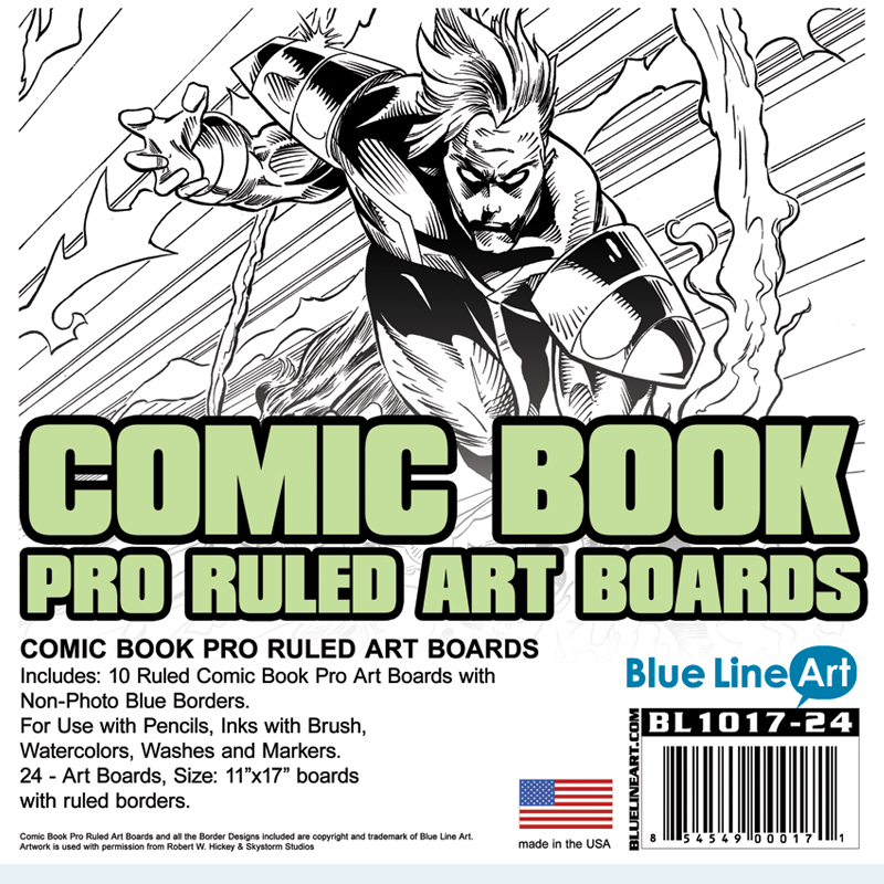 RULED PRO COMIC BOOK ART BOARDS 11X17 Bulk 100